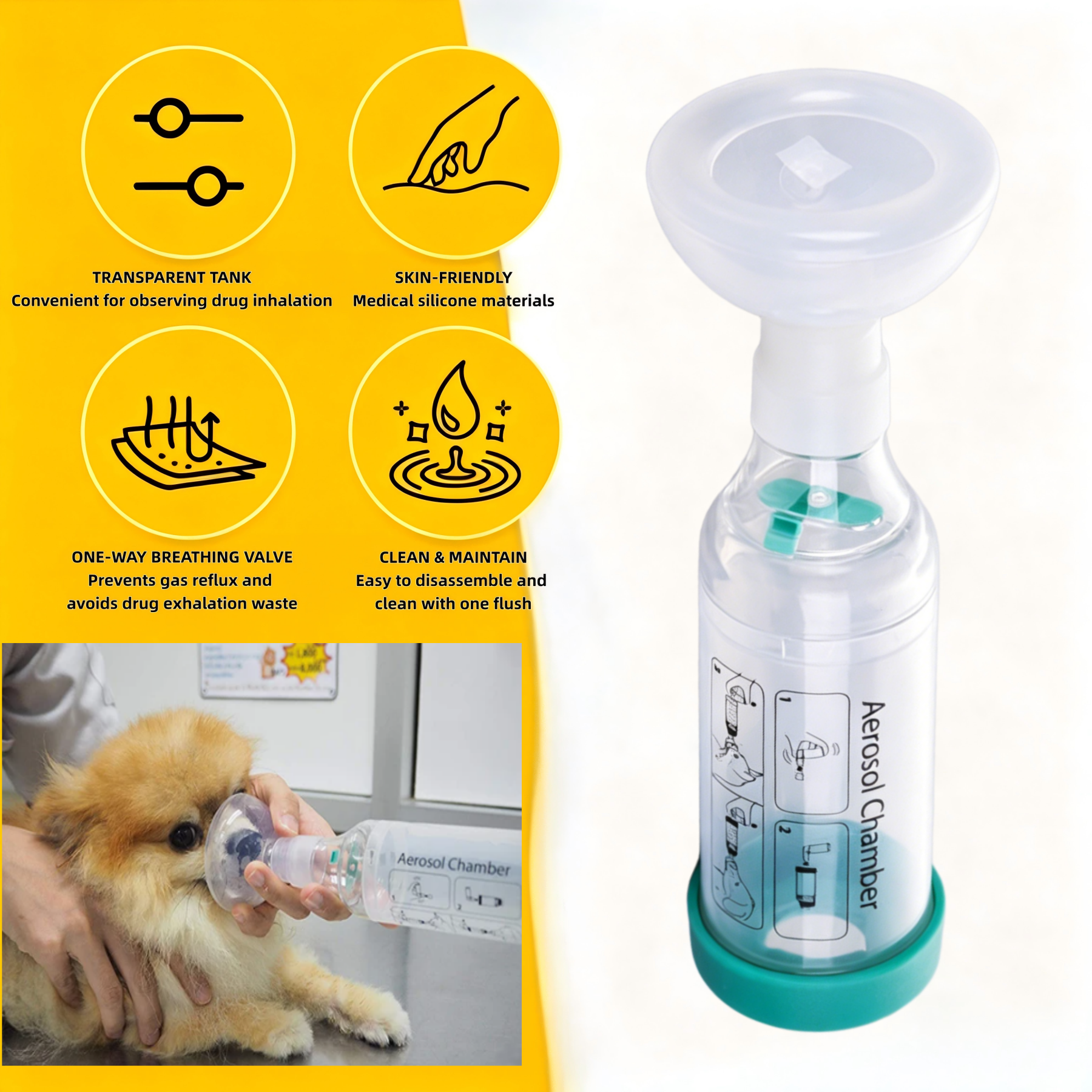 Vad är en veterinär aerosolkammare?